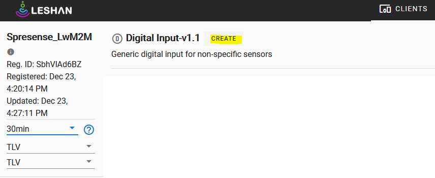 tutorial lte lwm2m leshan create