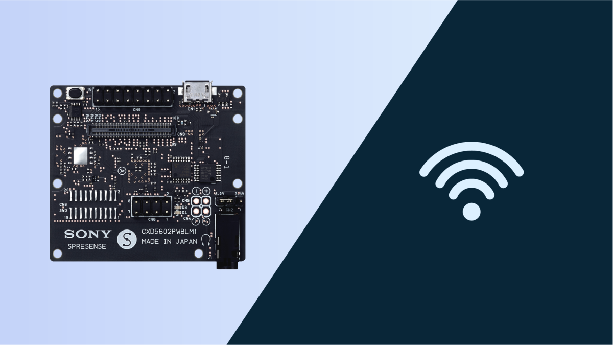 Spresense LTE add on board illustration