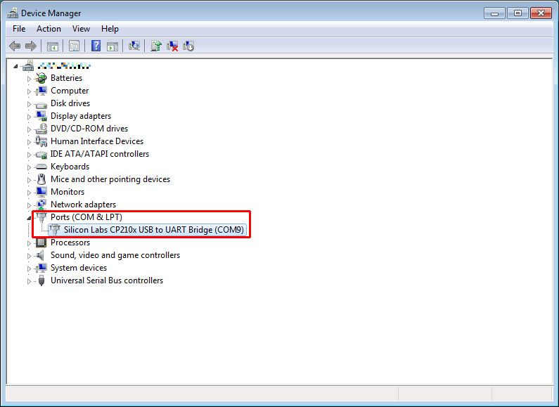tutorial arduino windows device manager find port