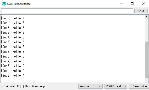 arduino multicore hello7 serial