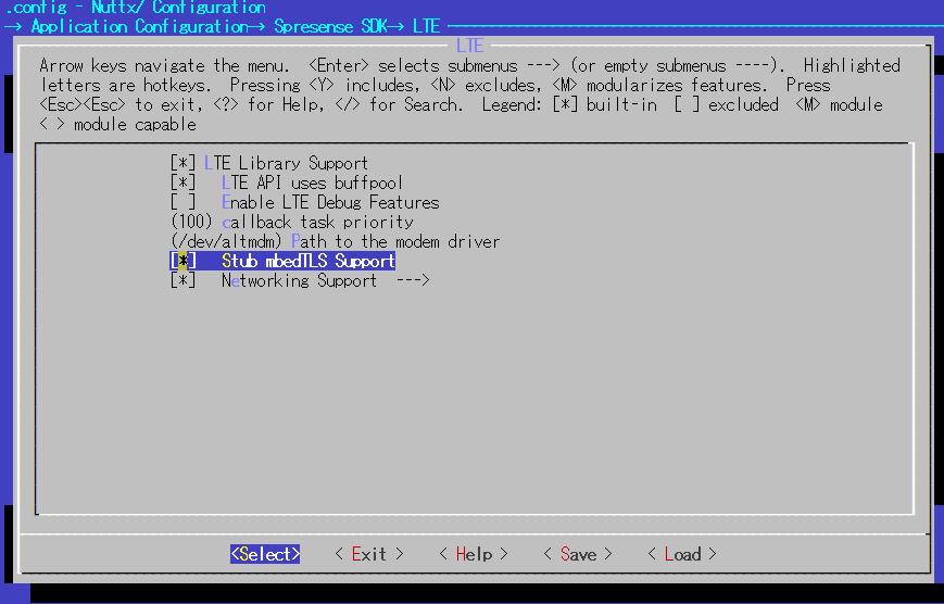 lte sdk develop stub mbedtls