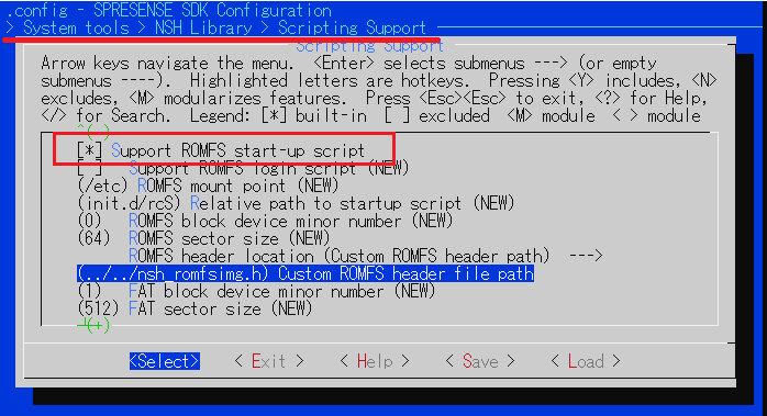 tutorial autostart menuconfig1