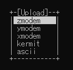 tutorial zmodem2 upload