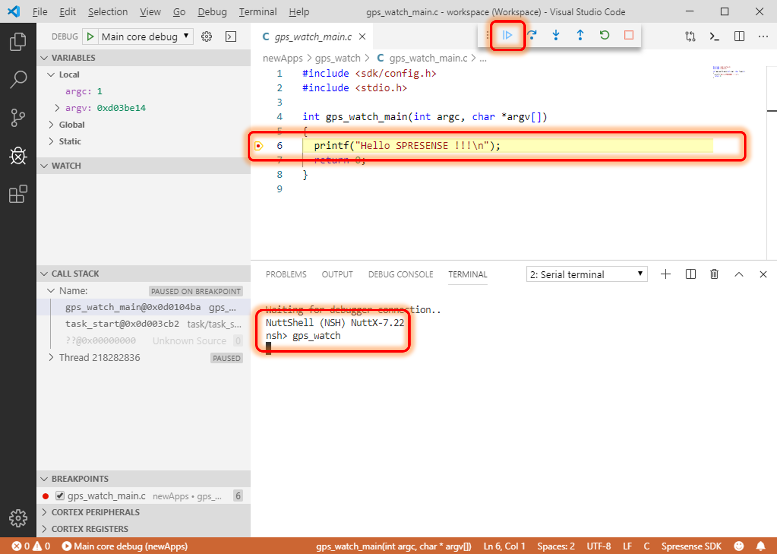 vscode debug breaking en