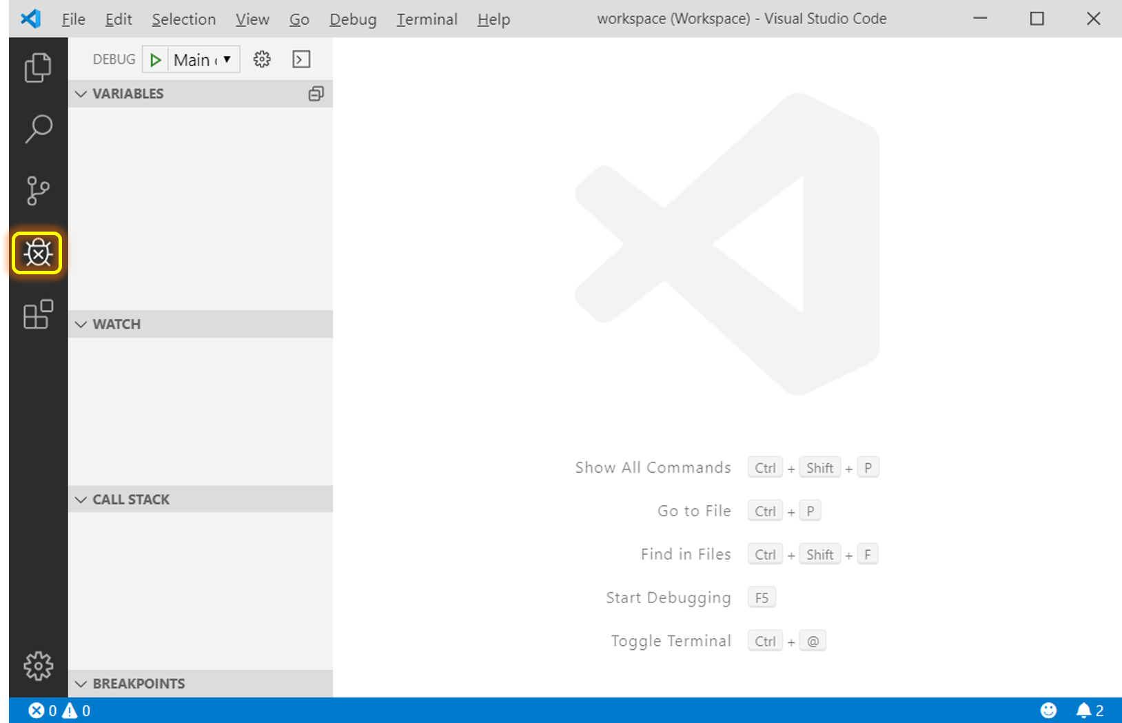 vscode debug open en